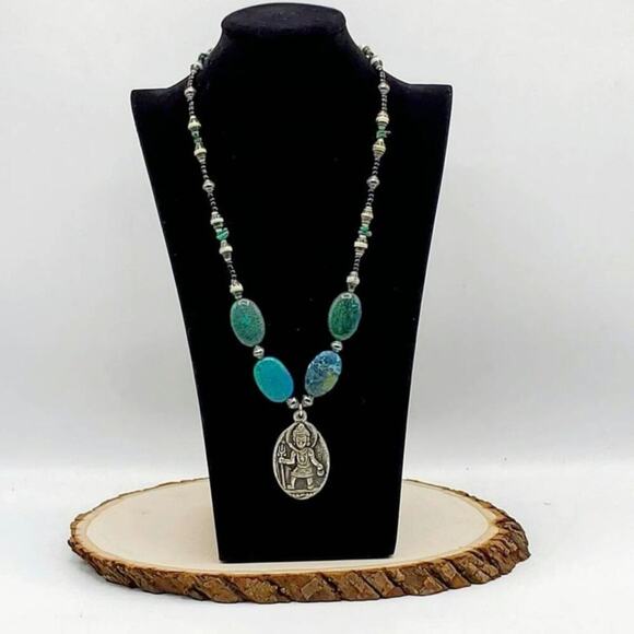 One-of-a-Kind Standing Shiva Statement Necklace. - Picture 1 of 5